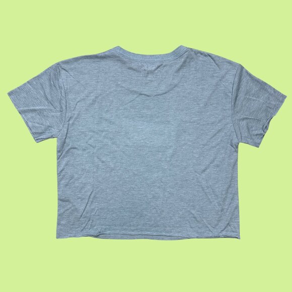 Inner Thoughts Light Blue Embroidered Take Me To Sunset Central Cropped Tee - Picture 3 of 6